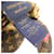 Scrunchie in seta Monogram Cherry Louis Vuitton Marrone Bianco - vista 4