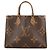 Borsa Tote OnTheGo MM Monogramma Reverse Gigante Louis Vuitton Marrone