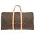 Borsa Boston Keepall Bandoulière 55 Monogram Louis Vuitton Marrone - vista 2