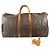 Borsa Keepall Bandoulière 55 Monogram Louis Vuitton Marrone - vista 6