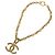 Collana in metallo dorato Chanel Lava Coco Marca 95A D'oro - vista 3