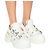 Mm6 Triple Strap Plattform Ledersneaker Weiß - Ansicht 4