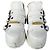 Mm6 Triple Strap Plattform Ledersneaker Weiß - Ansicht 5