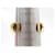 Hermès VINTAGE HERMES CROISILLONS BRACELET GOLD PLATED & POROSUS CROCODILE LEATHER BANGLE Golden  - view 8