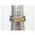 BRACCIALE LOGO CHANEL AB3354 METALLO DORATO & DENIM BLU 15.5CM BRACCIALE IN JEANS BLU - vista 6