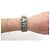 BRACCIALE LOGO CHANEL AB3354 METALLO DORATO & DENIM BLU 15.5CM BRACCIALE IN JEANS BLU - vista 9