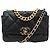 BORSA CHANEL 19 AS1160 IN PELLE NERA LOGO CC BORSA A SPALLA Nero