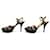 CHAUSSURES YVES SAINT LAURENT TRIBUTE BL 267367 38.5 SANDALES DAIM NOIR  - vue 2
