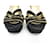 CHAUSSURES YVES SAINT LAURENT TRIBUTE BL 267367 38.5 SANDALES DAIM NOIR  - vue 4