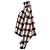 Maglione cropped a collo alto a quadri in jacquard Victoria Victoria Beckham in viscosa multicolore - vista 2
