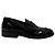 Timeless Mocassini con logo lucido Chanel in pelle di vitello nera Nero