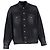 Giacca in denim deconstructed lavata Balenciaga in cotone nero