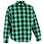 Camisa acolchoada xadrez Buffalo da Balenciaga em algodão verde