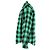 Camisa acolchoada xadrez Buffalo da Balenciaga em algodão verde - vista 2