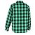 Camisa acolchoada xadrez Buffalo da Balenciaga em algodão verde - vista 3