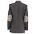 Theory Elbow-Patch Plaid Blazer in Grey Wool - view 4