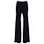Chloé Ribbed Flared Pants in Navy Blue Wool - view 3