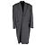 Balenciaga Oversized Houndstooth Coat in Grey Polyester