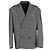 Balenciaga Double-Breasted Oversized Checked Blazer in Grey Viscose