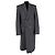 Balenciaga Deconstructed Check Coat in Grey Wool