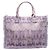 Borsa tote tie-dye Kasbah Sandro in cotone viola Porpora - vista 4