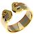 Anello Cartier 2C in oro giallo bianco e rosa 18K - vista 2