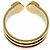 Anello Cartier 2C in oro giallo bianco e rosa 18K - vista 4