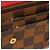 Louis Vuitton Langer Geldbeutel aus Damier-Canvas Braun Rot Fuschia Damier ebene - Ansicht 17