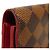 Louis Vuitton Langer Geldbeutel aus Damier-Canvas Braun Rot Fuschia Damier ebene - Ansicht 26
