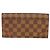 Louis Vuitton Langer Geldbeutel aus Damier-Canvas Braun Rot Fuschia Damier ebene - Ansicht 3