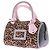 Borsa Roger Vivier Leopardata e Rosa in Pelle Marrone - vista 5