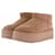 Ugg Stivali foderati "Classic Ultra Mini" con piattaforma Cammello