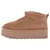 Ugg Stivali foderati "Classic Ultra Mini" con piattaforma Cammello - vista 3