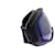 Maschera da sci Tom Ford blu in plastica - vista 3