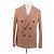 Autre Marque DE FURSAC Light Brown Cotton Suit Size 50