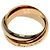 Anello Cartier Trinity in oro rosa bianco e giallo 18K - vista 3