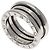 Bulgari Anello Bvlgari B-zero1 a 2 bande in oro bianco 18K