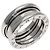 Bulgari Anello Bvlgari B-zero1 a 2 bande in oro bianco 18K - vista 2