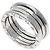 Bulgari Anello Bvlgari B-Zero1 3-Bande in Oro Bianco 18K