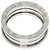 Bulgari Anello Bvlgari B-Zero1 3-Bande in Oro Bianco 18K - vista 4