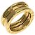 Bulgari Anello Bvlgari B-zero1 a 2 bande in oro giallo 18K - vista 2