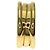 Bulgari Anello Bvlgari B-zero1 a 2 bande in oro giallo 18K - vista 3