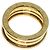 Bulgari Anello Bvlgari B-zero1 a 2 bande in oro giallo 18K - vista 4