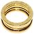 Bulgari Anello Bvlgari B-zero1 a 2 bande in oro giallo 18K - vista 4