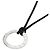 Bulgari Collana Logo Circle BVLGARI in oro bianco 18K