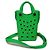 Borsa a Spalla in Gomma Verde Balenciaga - vista 4