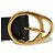 Guccissima Ledergürtel von Gucci Schwarz Golden - Ansicht 4