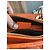 Lady Dior Dior Lady Large Handtasche aus orangefarbenem Cannage-Leder - Ansicht 5