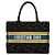 Dior Book Tote 36 Schwarz Leopardenmuster Canvas