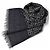 Zucca Stola in lana reversibile Fendi Marrone Nero - vista 4